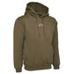 Olive Green Hoodie with Small Pink WN Logo